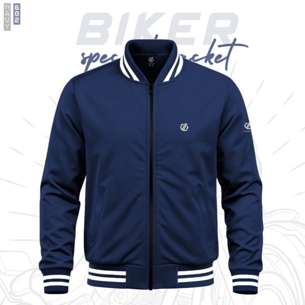 602- Biker Special Jacket (Solid Navy)